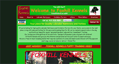 Desktop Screenshot of foxhillkennels.com