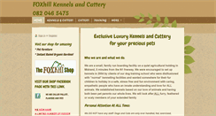 Desktop Screenshot of foxhillkennels.org