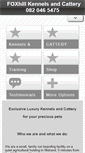 Mobile Screenshot of foxhillkennels.org