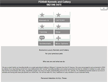 Tablet Screenshot of foxhillkennels.org